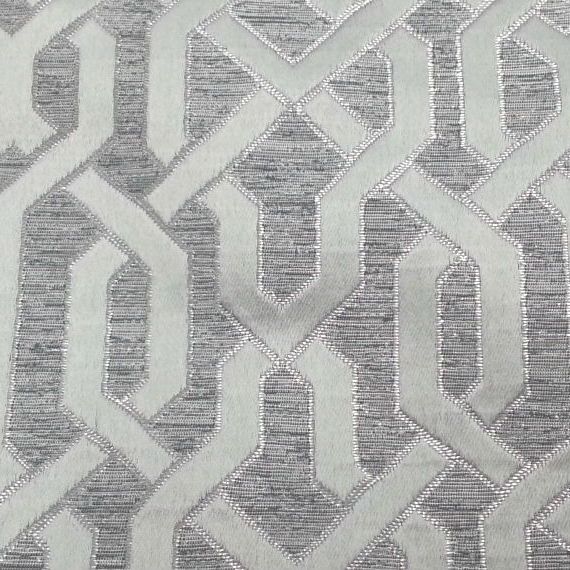 silver curtain fabric