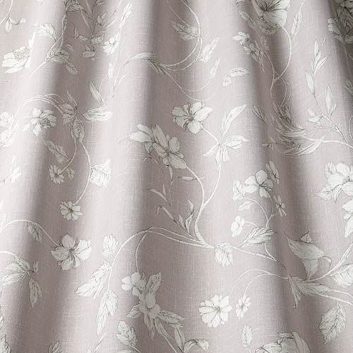 Etched Vine Curtain Fabric in Wildrose