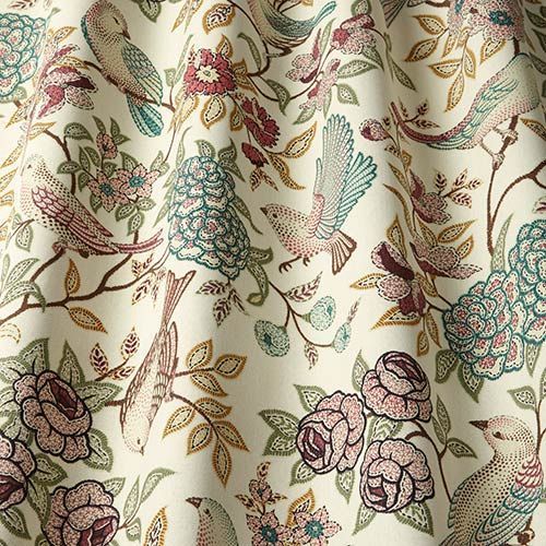 Heritage Curtain Fabric in Fern