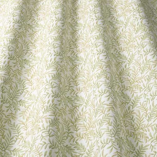 Leaf Vine Curtain Fabric in Moss