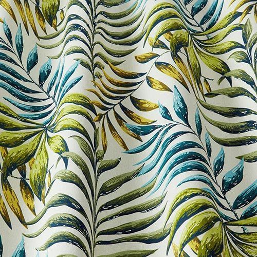 Manila Curtain Fabric in Lagoon