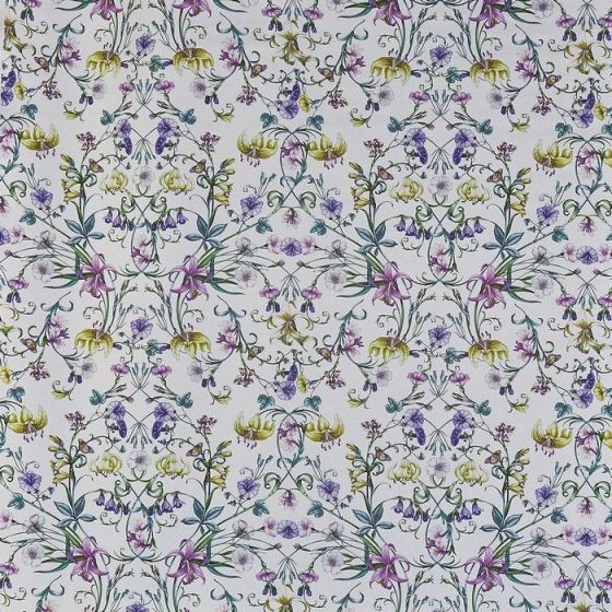 Carlotta Curtain Fabric in Wisteria