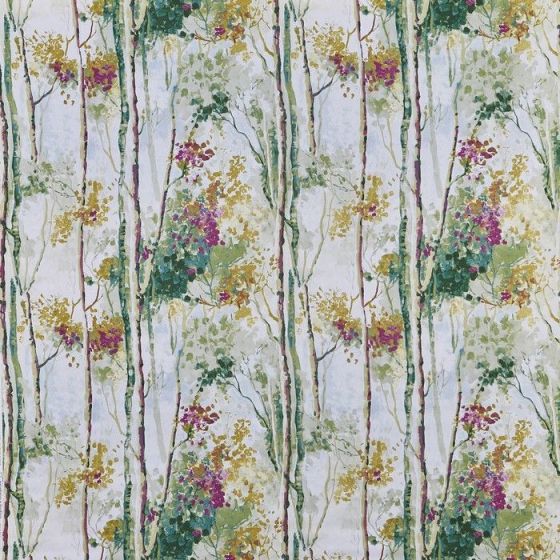 Silver Birch Curtain Fabric in Orchid 296