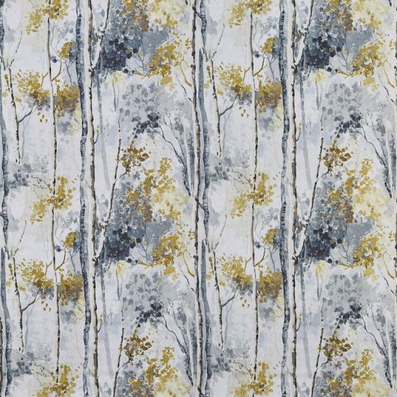 Silver Birch Curtain Fabric in Shadow 958