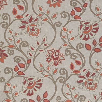 Maybell Curtain Fabric in Rust GGMB04