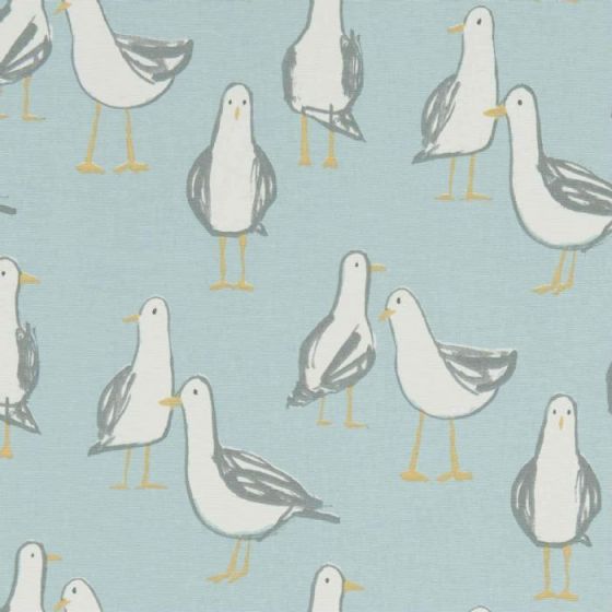 Laridae Curtain Fabric in Duckegg 01