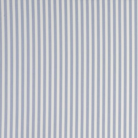 Party Stripe Curtain Fabric in Chambray