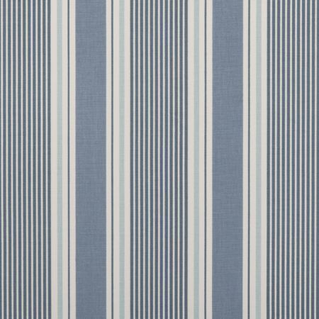 Sail Stripe Curtain Fabric in Cloud 02