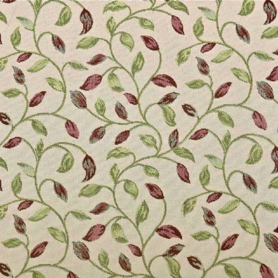 Kew Curtain Fabric in Berry