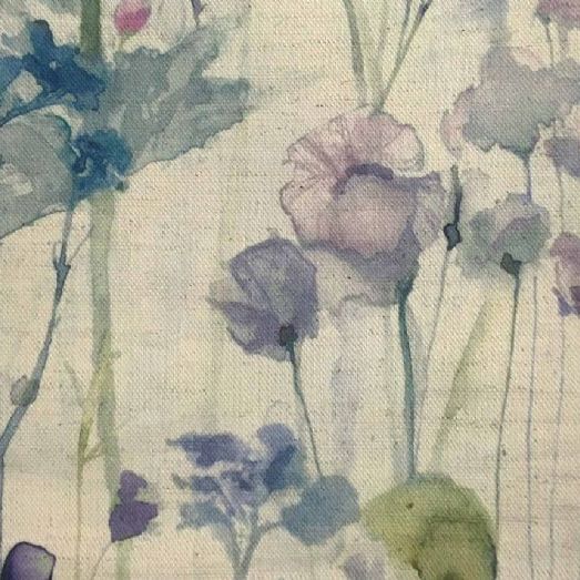 Ilinizas Curtain Fabric in Violet Natural