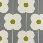 Abacus Flower in Olive by Orla Kiely