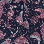 Audubon Velvet in Pink 01 by Clarke and Clarke