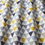 Pyramids in Ochre by iLiv Fabrics