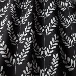 Scandi Sprig in Noir by iLiv Fabrics