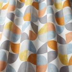 Spiral in Tangerine by iLiv Fabrics