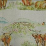 Highland Cattle in Linen by Voyage Maison