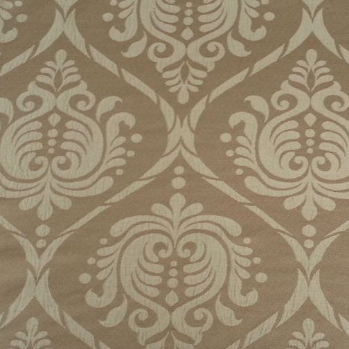 Modern Damask Beige 2 Mtr Roll End