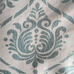 Modern Damask Petrol Blue 2.8 Mtr Roll End