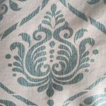 Modern Damask Petrol Blue Stock