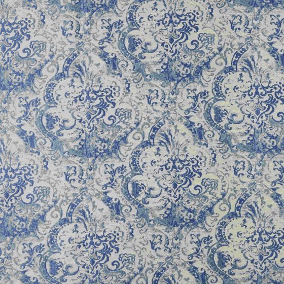 Vivid Curtain Fabric in Cornflower Blue