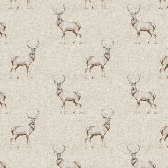 Glencoe Curtain Fabric in Natural