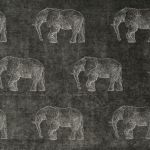Elephant in Grey by Fryetts Fabrics