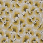 Gingko in Ochre by Fryetts Fabrics