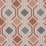 Mosaic in Burnt Orange by Fryetts Fabrics