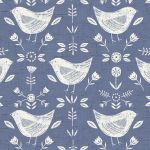 Narvik in Blue by Fryetts Fabrics