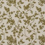 Sakura in Olive by Fryetts Fabrics