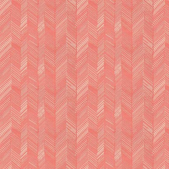 Porter Curtain Fabric in Coral