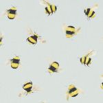 Bees in Duckegg by Studio G Fabric