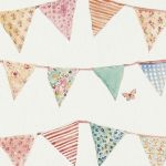 Bunting in Cream by Studio G Fabric