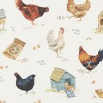 Cluck Cluck in Cream by Studio G Fabric