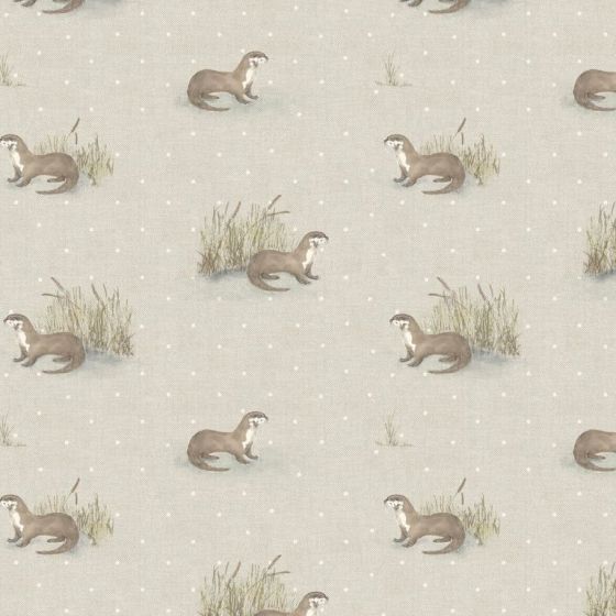Otter Curtain Fabric in Natural