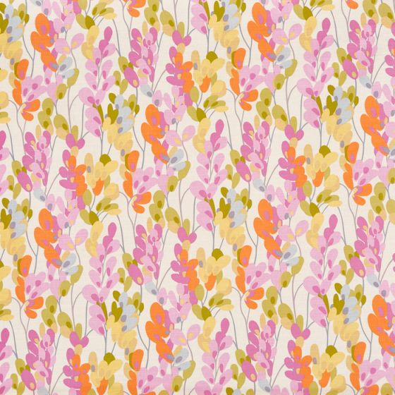 Twirl Curtain Fabric in Sherbet