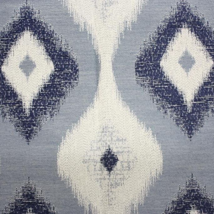 Navy curtain store fabric