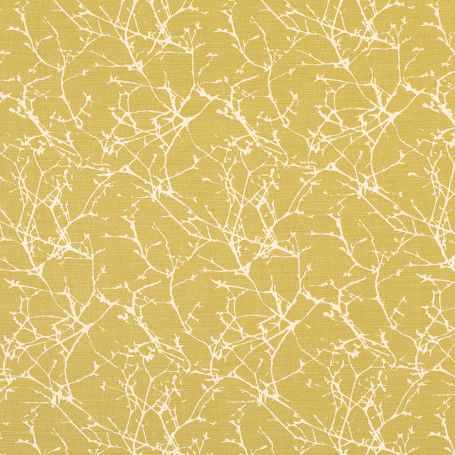 Acacia Curtain Fabric in Quince