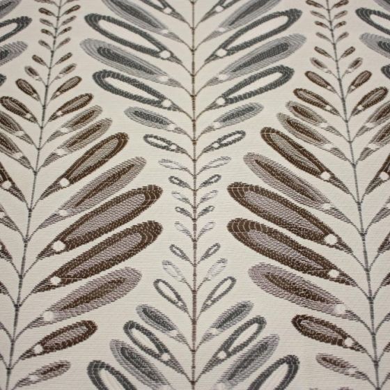 Clarion Curtain Fabric in Brown