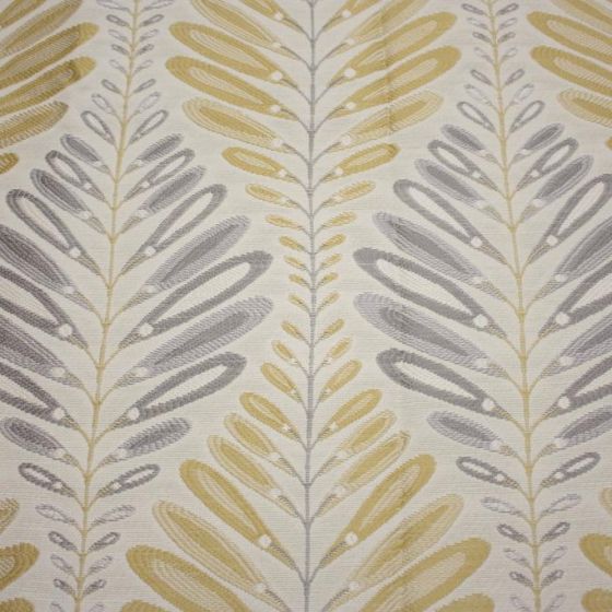 Clarion Curtain Fabric in Ochre
