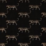 Leopard in Noir by Fryetts Fabrics