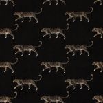 Leopard in Noir by Fryetts Fabrics