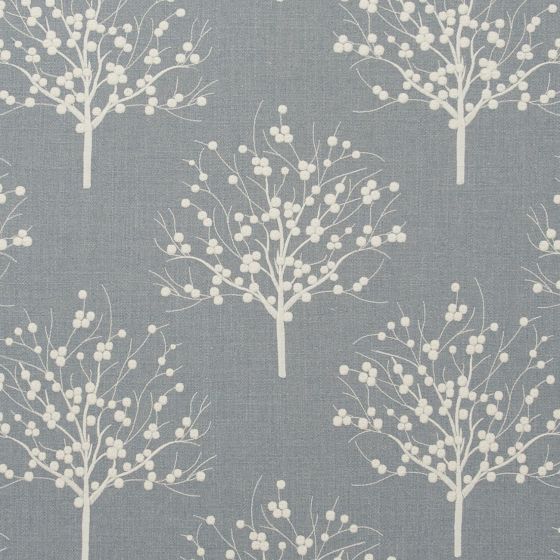 Bowood Curtain Fabric in Chambray