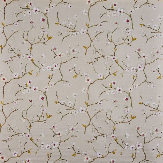 Emi Curtain Fabric in Amethyst