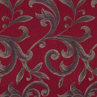 Javan Curtain Fabric in Claret VALV01