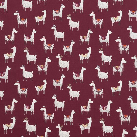 Alpaca Curtain Fabric in Salsa