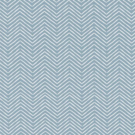 Pica Curtain Fabric in Chambray