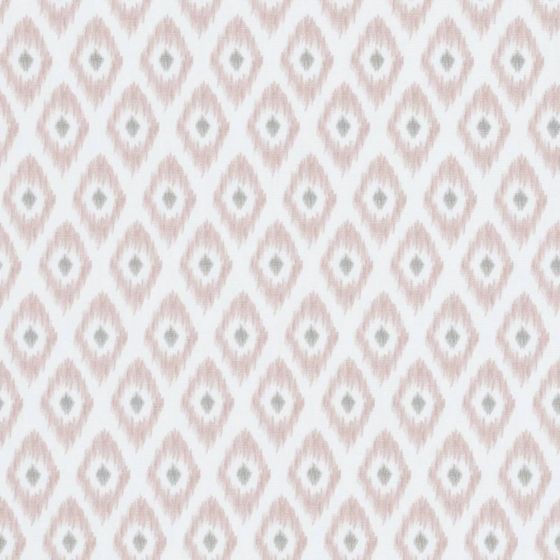 Zora Curtain Fabric in Blush