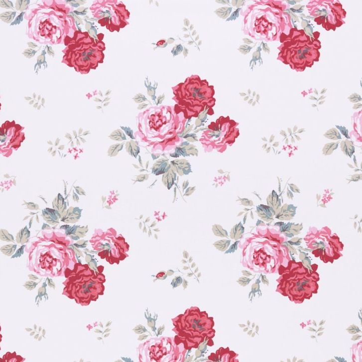Antique Rose in Pink by Cath Kidston | Curtain Fabric Store