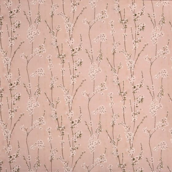 Almond Blossom Curtain Fabric in Posy